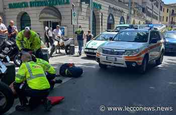 SCONTRO TRA DUE MOTO SUL LUNGOLAGO DI LECCO. 56ENNE IN CODICE GIALLO - Lecconews