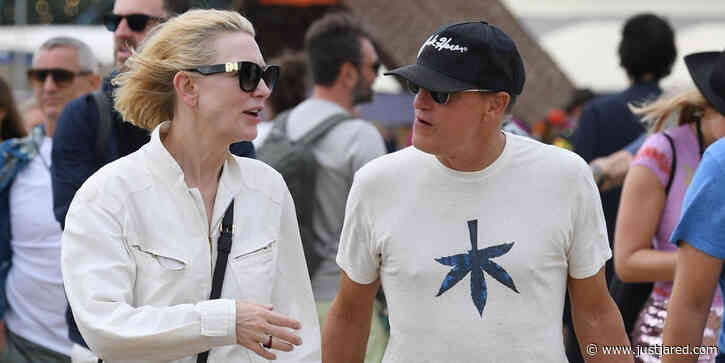 Cate Blanchett Meets Up With Woody Harrelson at Glastonbury Festival