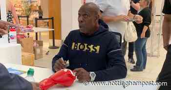 Frank Bruno appears at Nottingham's Victoria Centre in 'best day ever' for shoppers - Nottinghamshire Live