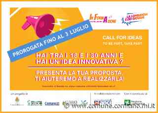 Call for Ideas: proroga alla presentazione dei progetti - Comune di Cormano