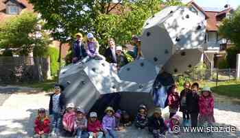 Die Löwengruppe aus dem Kindergarten in der Gartenstraße in Meitingen testet den neuen Spielplatz im De-Gaulle-Ring - StadtZeitung Augsburg