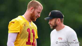 Carson Wentz's spring fills Commanders with optimism