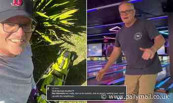 Scott Morrison fires back at Facebook trolls in the wake of his election defeat as he mows the lawn - Daily Mail