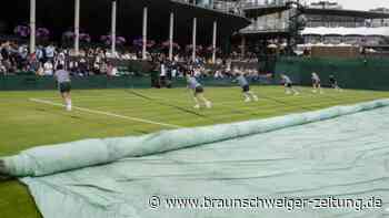 Erste Regenunterbrechung in Wimbledon - Marterer betroffen