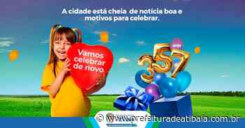 Atibaia comemora 357 anos com programação especial de aniversário - Prefeitura de Atibaia