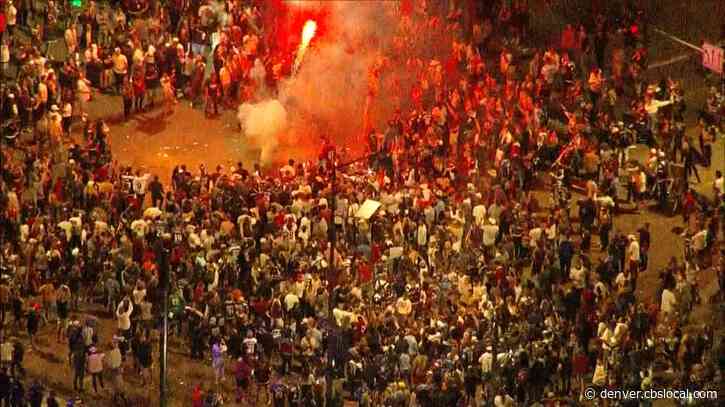 Crowds celebrating Stanley Cup win get unruly in downtown Denver