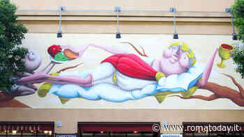 La storia del mondo attraverso gli occhi di una mela nel nuovo eco-murales di Roma