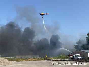 Un départ de feu route de la Baronne à Saint-Jeannet