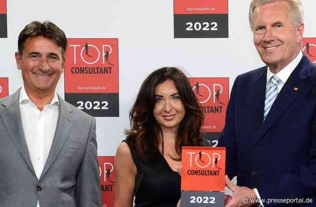 Aurum Interim Management zum 5. Mal als TOP CONSULTANT ausgezeichnet / Die Personalberatung zählt auch 2022 wieder zu den besten Beratern Deutschlands