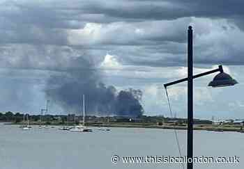 Essex: Industrial unit blaze seen in south east London