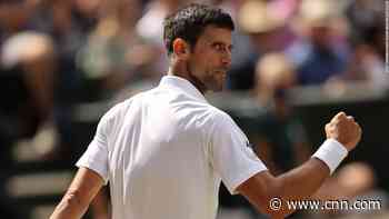 Djokovic gets Wimbledon title defense off to winning start after slight scare
