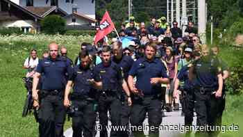 „Entwürdigend“ - G7-Gegner kritisieren Demo an Schloss Elmau