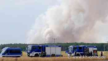 Waldbrand in Gohrischheide breitet sich wieder aus - Wind bereitet Probleme