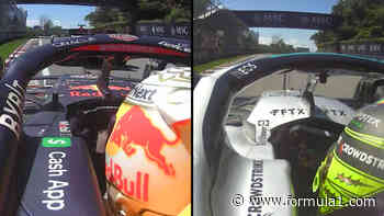 WATCH: The moment Hamilton and Verstappen finally went wheel-to-wheel again in 2022 | Formula 1® - Formula 1