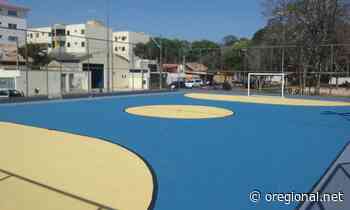 Prefeitura de Jaguariuna conclui pintura da quadra de esportes do bairro Santa Cruz - oregional.net