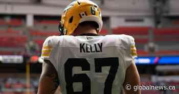 Edmonton Elks trade veteran OL Collin Kelly to the Tiger-Cats