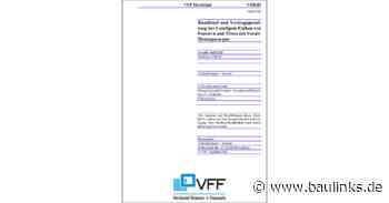 VFF-Merkblatt VOB.05 zum 2-stufigen Einbau von Vorab-Montagezargen