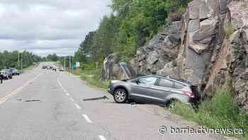 Young person suffers life-threatening injuries in crash near MacTier