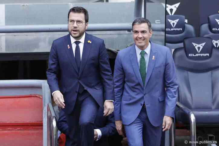 Aragonès y Sánchez se reencuentran en un acto empresarial sin concretar la fecha de su reunión pendiente - Público