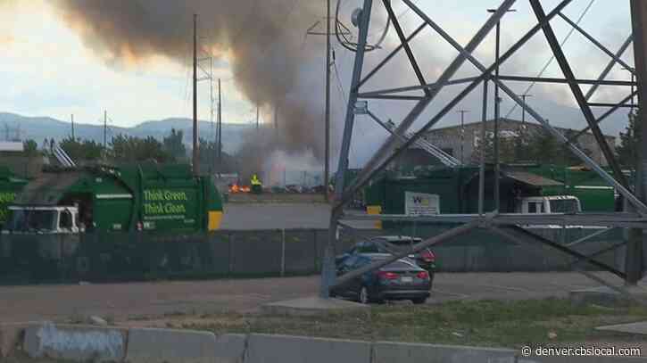 Fire At Waste Management Facility Sends Smoke Plume Up Over Denver & Littleton