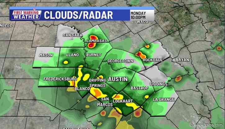 Storms fade overnight with a few more Tuesday