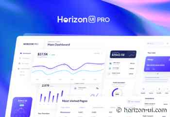 Horizon UI PRO - Trendiest FinTech admin template for ReactJS