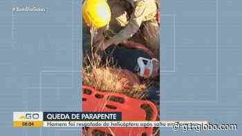 Homem é resgatado após cair durante voo de parapente em Formosa - Globo