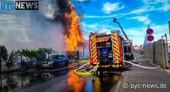Großbrand in Ginsheim-Gustavsburg - Zahlreiche Feuerwehren im Einsatz - BYC-NEWS