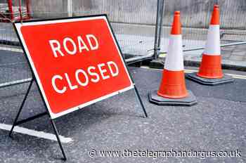 Rooley Lane, Bradford closed, following repairs to bust pipe
