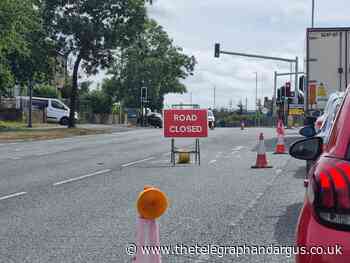 Rooley Lane, Bradford closed, following repairs to burst pipe - Telegraph and Argus