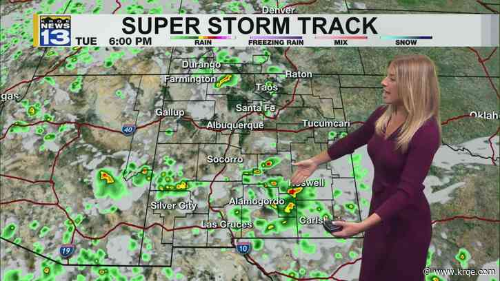 Scattered storms south, sunnier for northern New Mexico