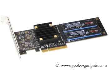 Sonnet PCI Express 3.0 card with two NVMe SSD slots
