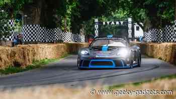 Porsche GT4 ePerformance debuts at Goodwood