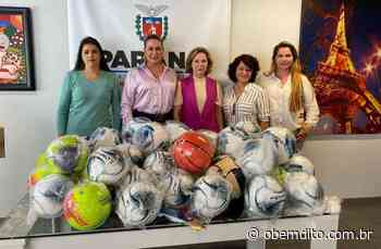 Materiais esportivos são entregues aos colégios estaduais de Cruzeiro do Oeste - OBemdito