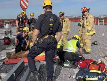 Injuries not life-threatening as firefighters rescue injured worker from sixth storey of Cummings Avenue building