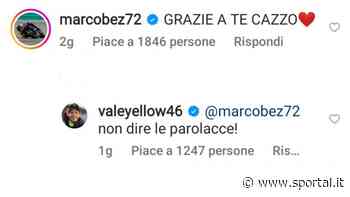 Valentino Rossi finge di redarguire Marco Bezzecchi - Sportal