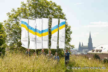 Statement und Schmuck: Die Donaufest-Fahnen beim 12. Internationalen Donaufest Ulm/Neu-Ulm