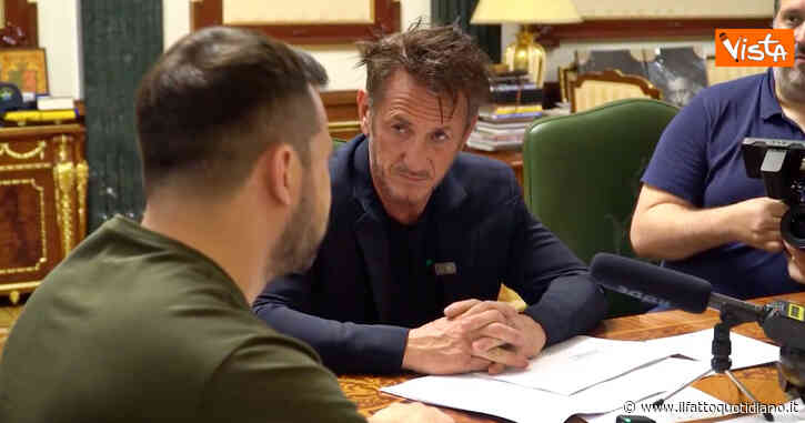 Zelensky incontra Sean Penn a Kiev: l’attore e regista sta girando un documentario sull’Ucraina – Video