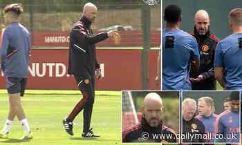 Man United: Erik Ten Hag gets hands on in first training session with Marcus Rashford and Co