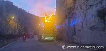 La Moyenne Corniche fermée brièvement à la circulation à la sortie de Monaco à hauteur de Eze