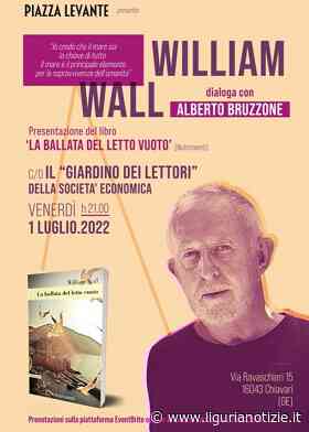 Chiavari, William Wall presenta il suo ultimo romanzo - Liguria Notizie
