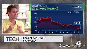 Augmented reality is important to the growth of our business, says SNAP CEO Evan Spiegel - CNBC