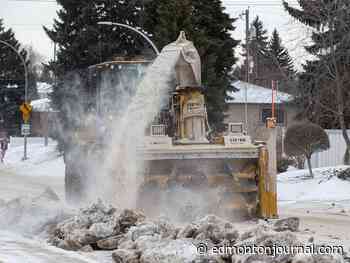 Edmonton council committee recommends $4.7M boost to snow clearing budget