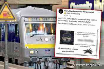 Tragisches Unglück: Regionalexpress erfasst bei Chemnitz jungen Feuerwehrmann (†17) - TAG24