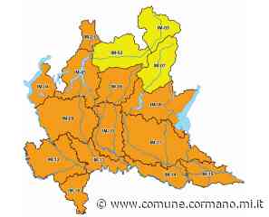 Allerta meteo rischio idrogeologico-temporali (ARANCIONE - moderata) - Comune di Cormano
