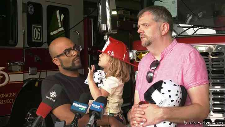 'Appreciation and gratitude': Toronto couple thank Calgary fire crew for treating and transporting daughter to hospital