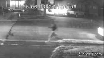 Houston Crime: Video shows gunman chase man down sidewalk before deadly shooting on Woodridge Drive near Evergreen - KTRK-TV