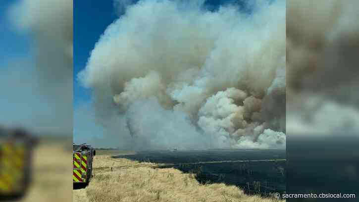 Crews Contain 500-Acre Vegetation Fire South Of Davis