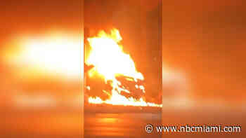 Suspect Sought After 3 Killed in Fiery Hit-and-Run Crash in North Bay Village