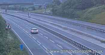 Picture of BMW in middle lane of M5 at 5am sparks row - Grimsby Live